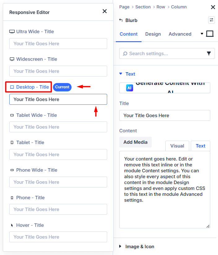 Improve Clarity In Divi 5’s Responsive Editor Window using the Divi Responsive Helper plugin by Pee-Aye Creative